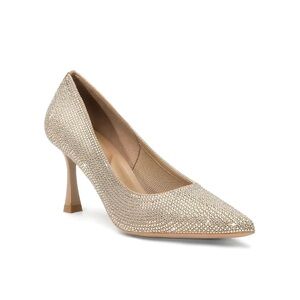 COSY ISLAND ‘EternalPace Diamond Pointed Toe’ Heels in Gold
